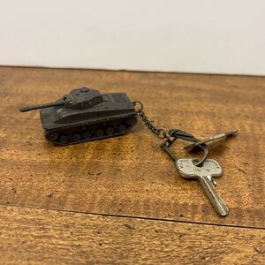 Vintage Tigre Panzer Tank Key Chain Wilmot Breeden Union Keys England Cl
